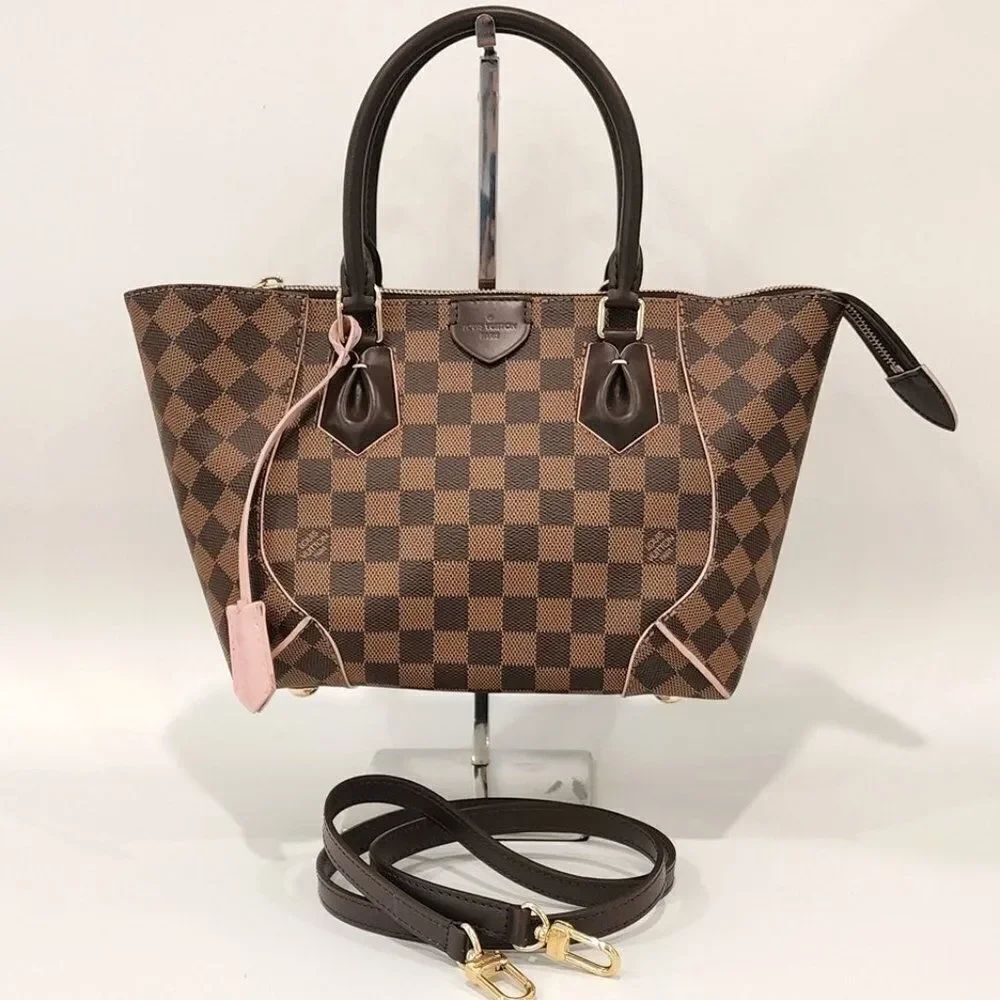 Louis Vuitton Caissa PM Damier Ebene Canvas Tote | Like New Condition